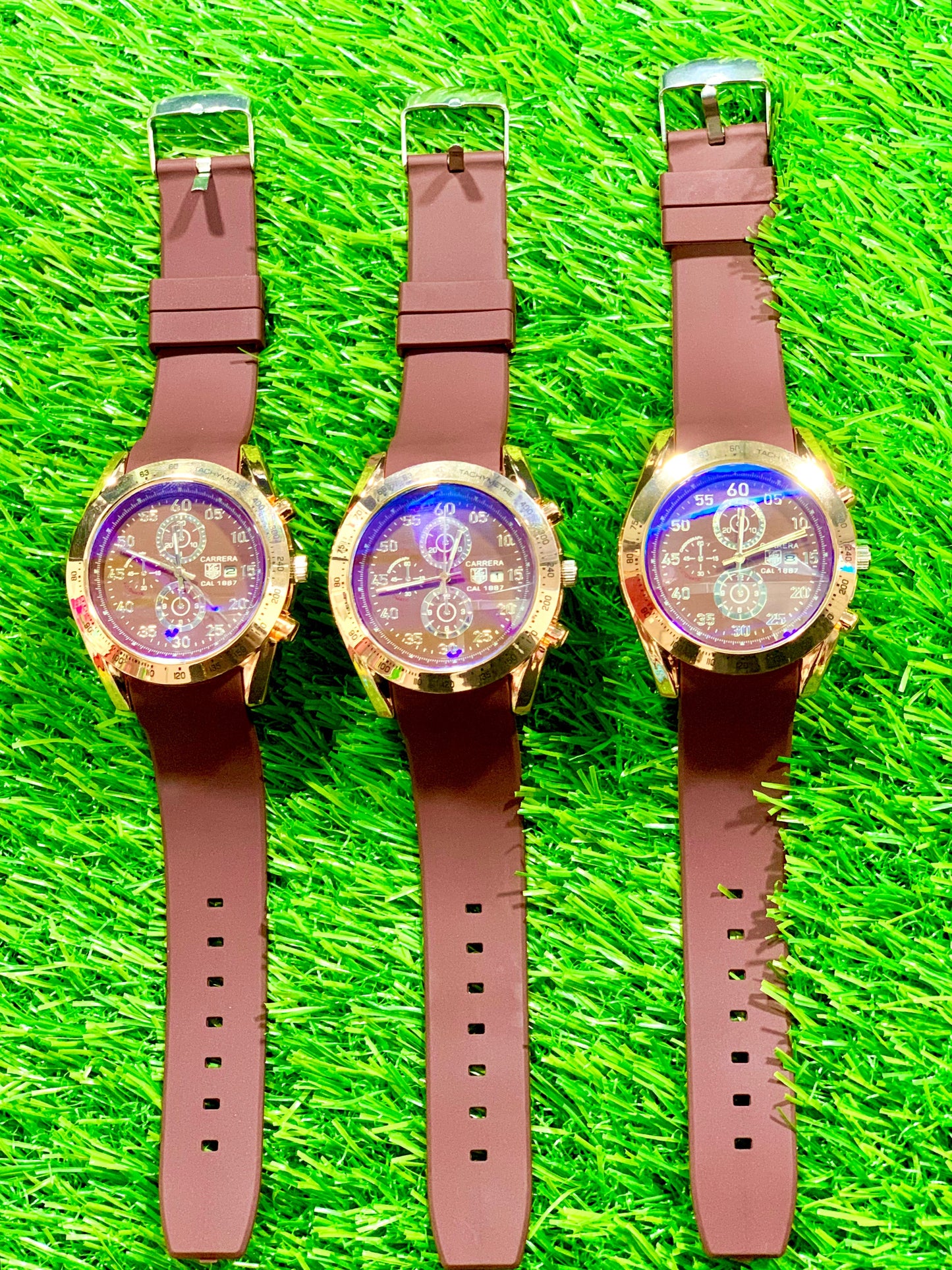 Premium Time And Date Strap Watch