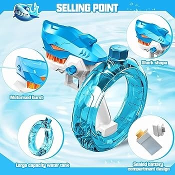 Rechargeable Shark Water Gun