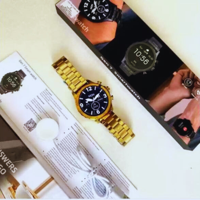 Gen 7 Edition Stainless Steel Luxury Mens Bluetooth Calling Gift Smartwatch with Wireless Charging