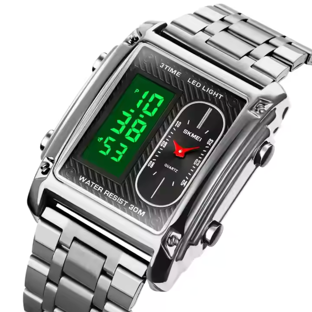 Premium Quality Waterproof Digital Unique Men Chrono Relogio Fashion Electronic Stainless Steel Watches