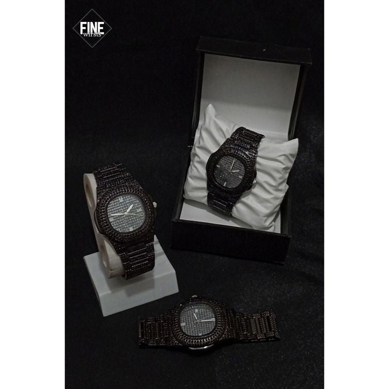 Luxury Iced Out Black Watch