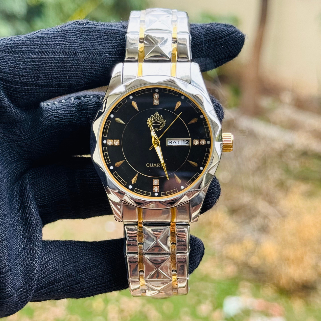 Luxury Crystel Design Watch Day & Date