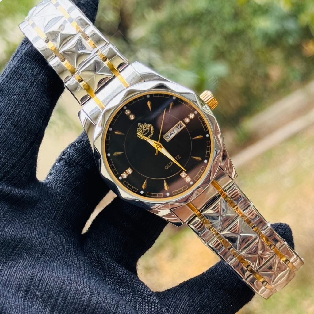 Luxury Crystel Design Watch Day & Date