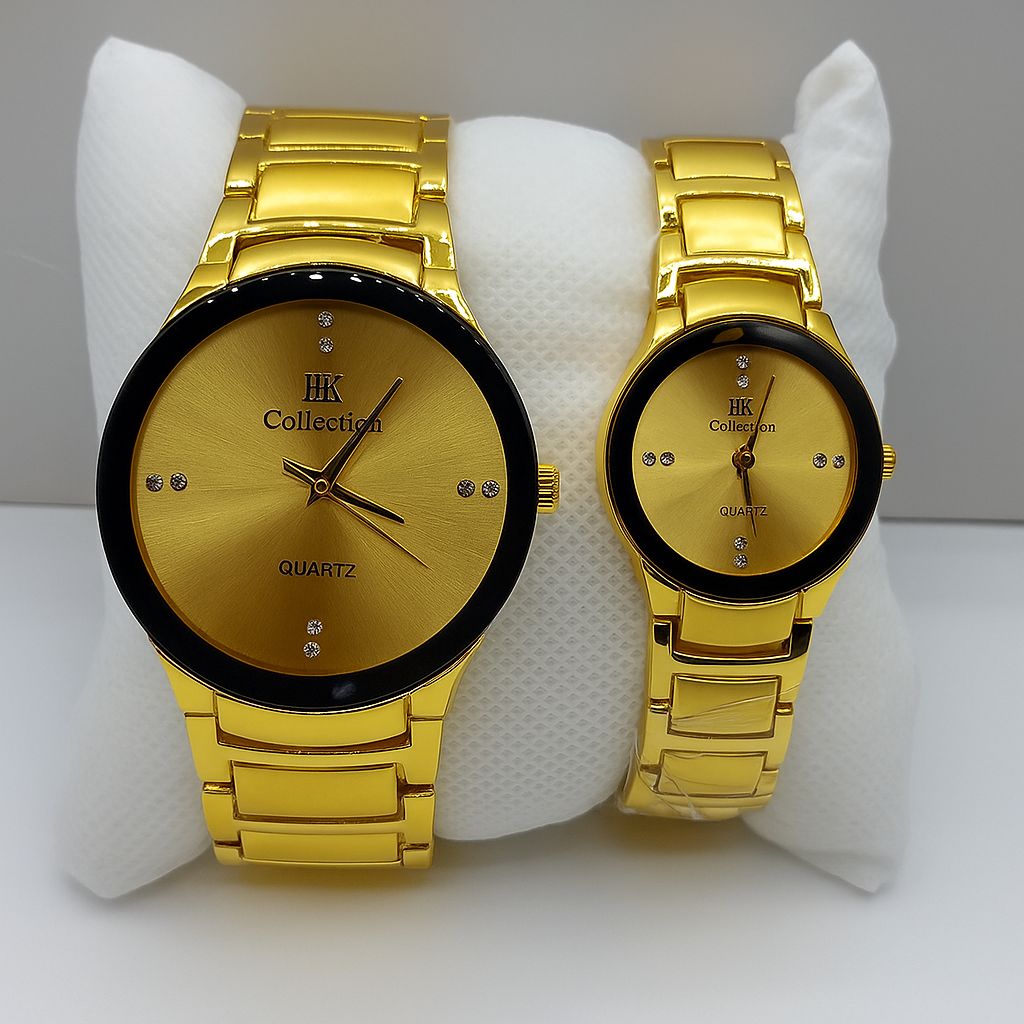 Premium Quality Two Tone Couple Watch