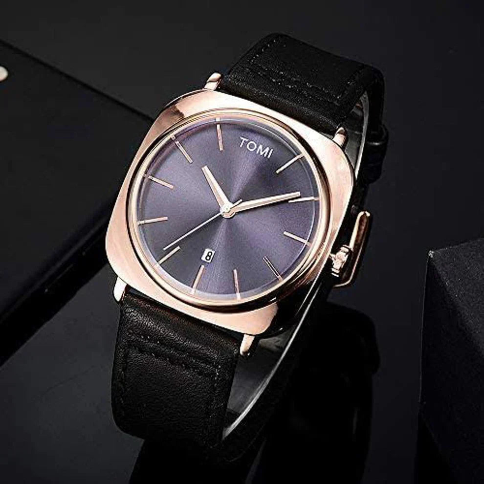 Mens Tmi Square Shape Strap Watch